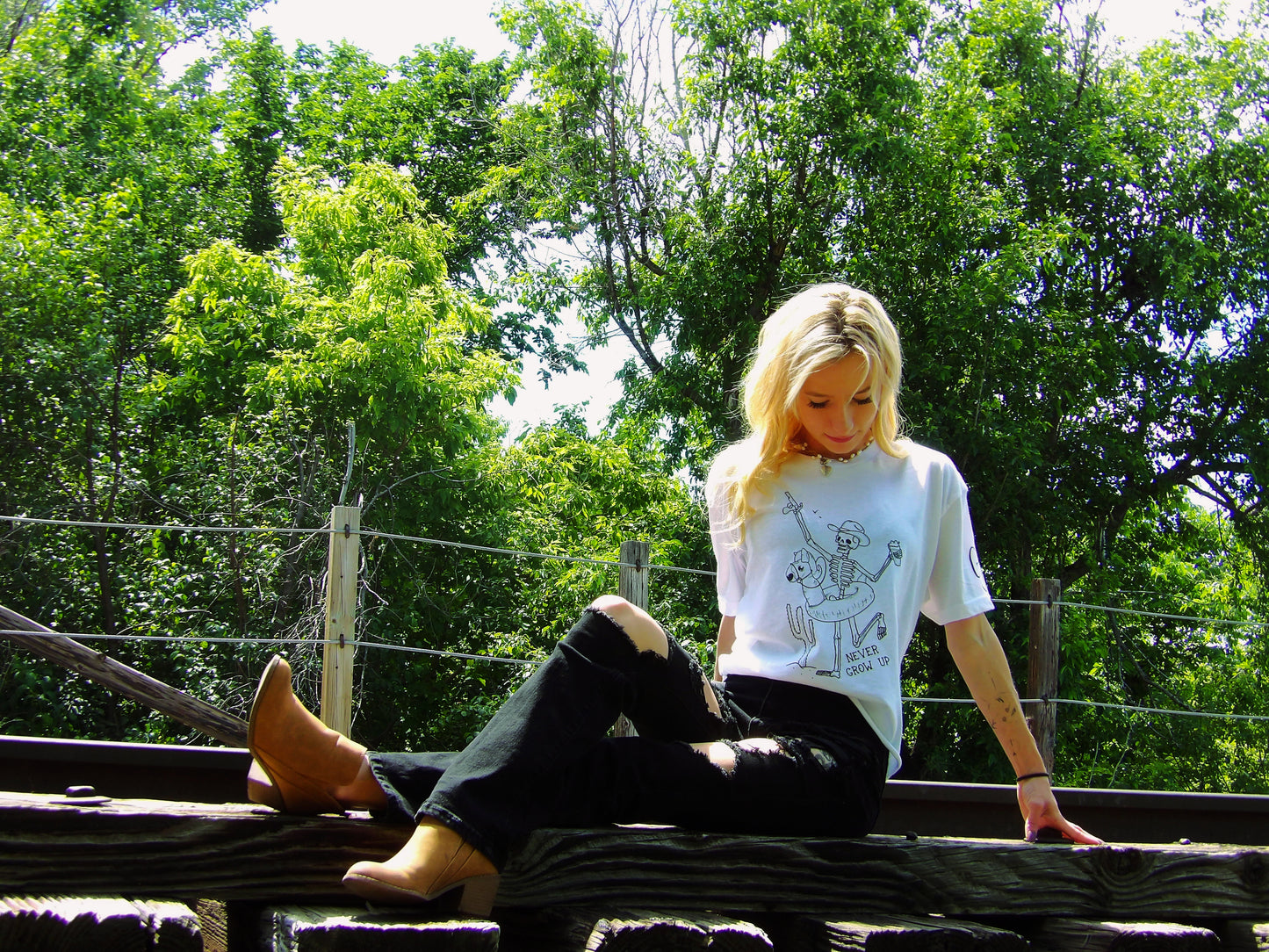 Never Grow Up - Crop Top