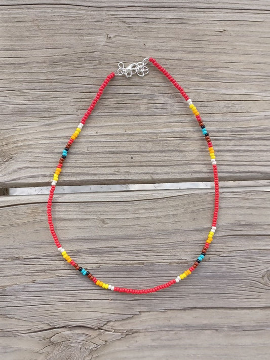 Scarlet - Beaded Necklace