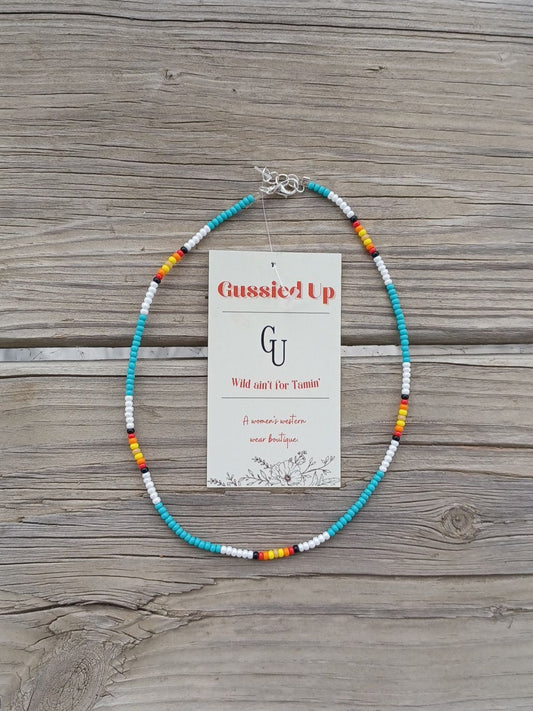 Turquoise Junkie - Beaded Necklace