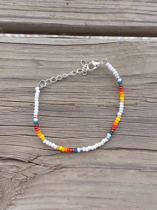 Moon - Beaded Bracelet