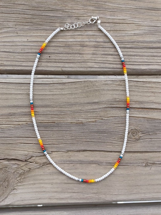 Moon - Beaded Necklace